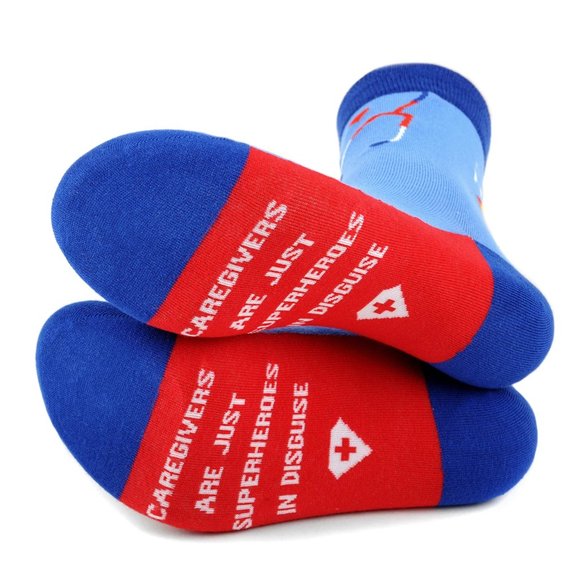 Health Care Heroes -Superheroes- Novelty Socks S/M - Picture 8 of 9